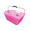 Košík drátěný na nosič (Barva růžová)