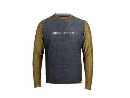 Dres s dlouhým rukávem PELLS Zone Black/Green