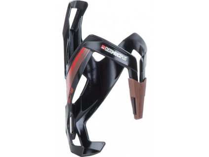 košík na láhev Elite Custom Race Plus černo-červeno-hnědý