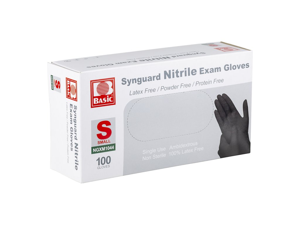 Basic Synguard Nitrile Gloves (SIZE Velikost S, COLOR_NAME černá)
