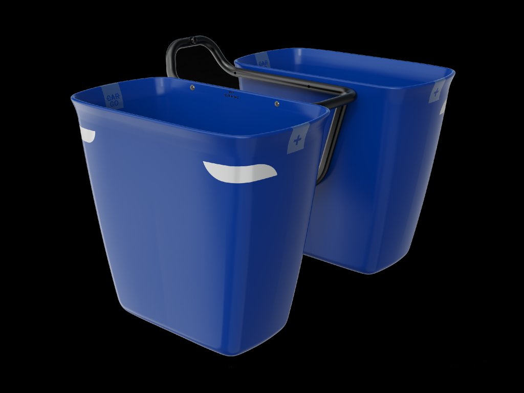 Sada přední brašny a nosiče Trek Fetch+ 2 (SIZE 33.5cm (l) x 18.5cm (w) x 30.5cm (h), COLOR_NAME Navy)