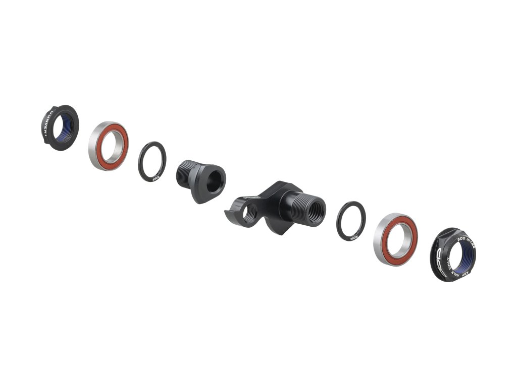 Sada montážních prvků k patce přehazovačky ABP Convert celoodpružených kol Trek (SIZE Rear kit, Thru Axle, COLOR_NAME šedá)