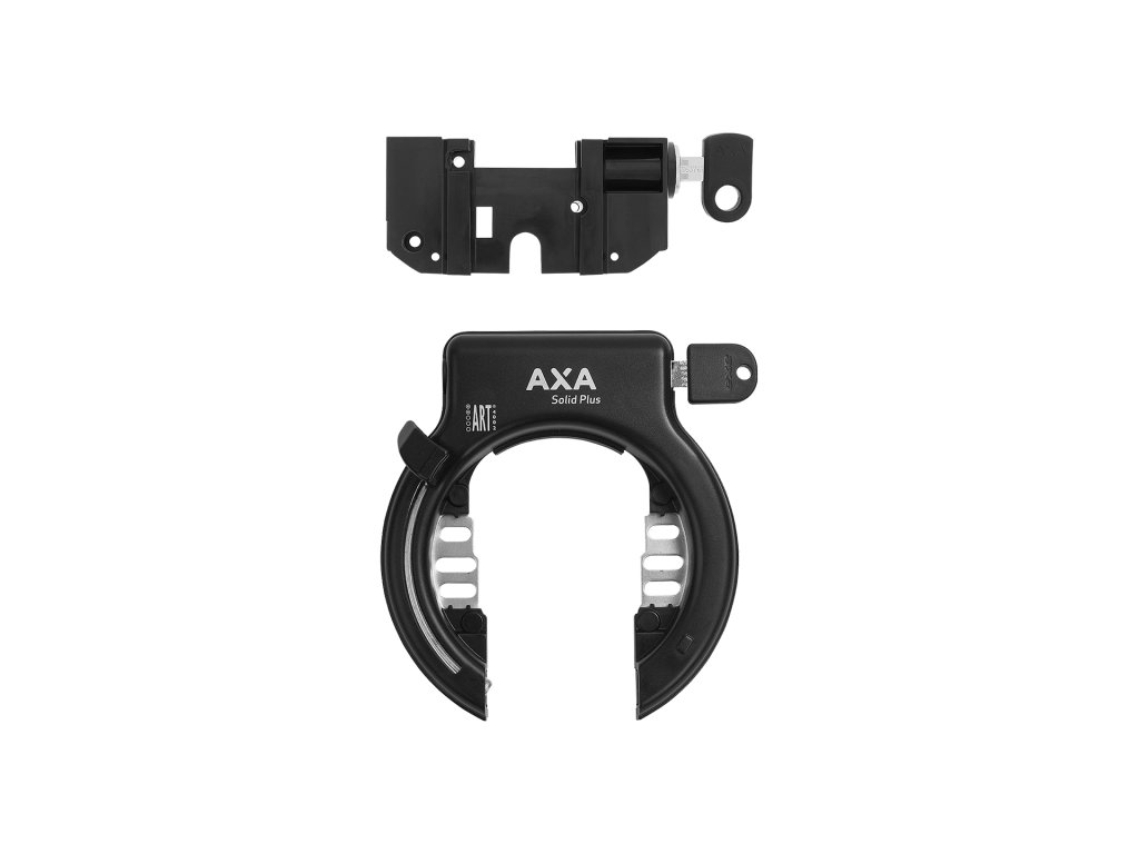 AXA Bosch 2 Rack Battery with Solid-Plus Ring Lock (SIZE 58mm for Wide Tires, COLOR_NAME černá)