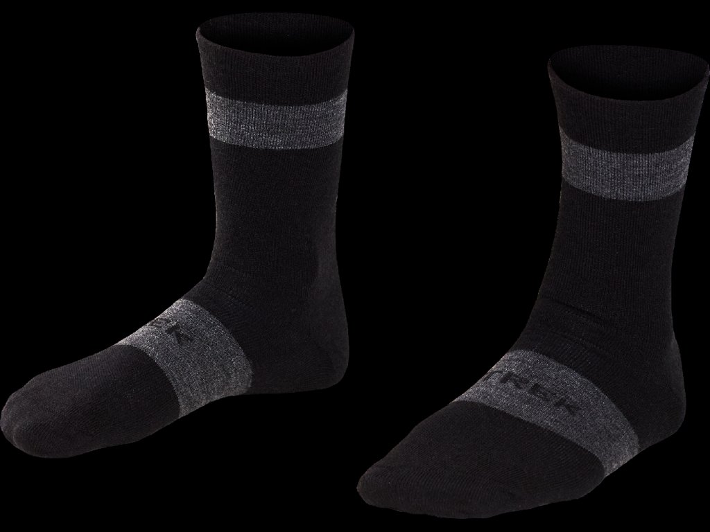 Středně vysoké závodní ponožky Trek z Merino vlny (SIZE M, COLOR_NAME černá)