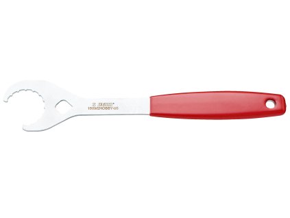 Unior Open 16-notch External Bottom Bracket Wrench (SIZE One size, COLOR_NAME červená/světle šedá)