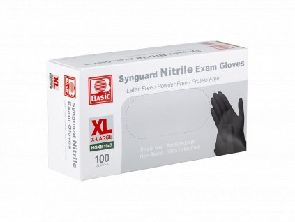 Basic Synguard Nitrile Gloves (Barva černá)