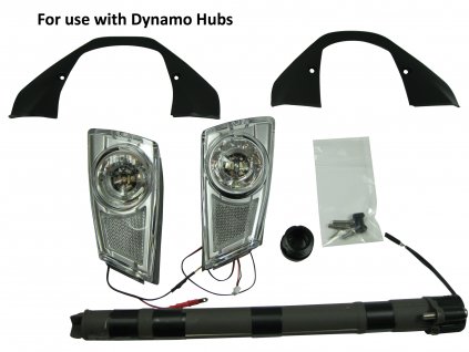 Bontrager Satellite Forklight 2012 Xdas Dynamo Bike Light Set (Barva černá)