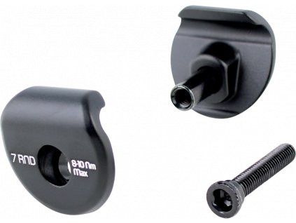 Trek 2-Bolt Seatpost 7x7mm Saddle Clamp Ears (Barva černá)