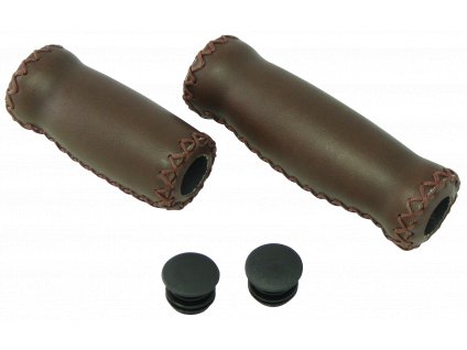 Trek-Diamant Fashion Leather Short/Long Grips (SIZE 90/125 mm, COLOR_NAME Brown)