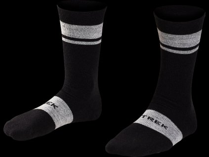 Trek Race Crew Cushioned Merino Wool Cycling Sock (SIZE XL, COLOR_NAME černá)