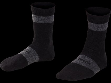 Středně vysoké závodní ponožky Trek z Merino vlny (SIZE M, COLOR_NAME černá)