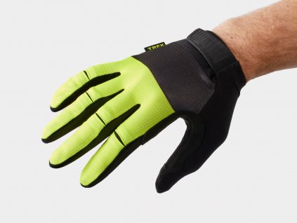 Unisex prstové rukavice Trek Circuit s gelem dvojí hustoty (Barva Radioactive Yellow, Velikost XXS)