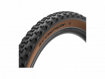 Zadní MTB plášť Pirelli Scorpion XC R (Barva černá/Brown, Velikost 29" x 2.2")