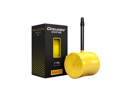 Pirelli Cinturato SmarTUBE Presta Valve Bicycle Tube (Barva žlutá, Velikost 700C x 33-45mm, 60mm)