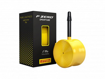 Pirelli P ZERO SmarTUBE Presta Valve Bicycle Tube (Barva žlutá, Velikost 700C x 23-32mm, 60mm)