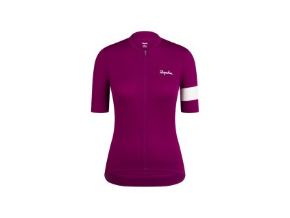 Lehký dámský dres Rapha Core (SIZE XL, COLOR_NAME Purple/bílá)