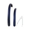 Electra Townie Original 7D EQ Step-Over Fender Set (SIZE 26", Front and Rear, COLOR_NAME Hyper Blue/Silver)