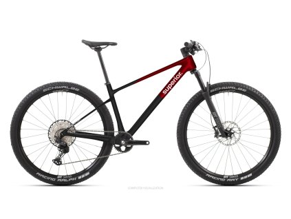 SUPERIOR XP 9.6 Matte Carbon / Red Carbon, vel. 21" (XL)