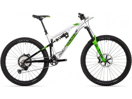 ROCK MACHINE Blizzard 90-297 RZ gloss silver/black/DVO green, 29"/27,5" (mullet), vel. M PŘEDOBJEDNÁVKA