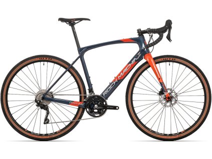 ROCK MACHINE GravelRide CRB 700 gloss dark blue/brick orange/silver, vel. M PŘEDOBJEDNÁVKA