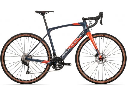 ROCK MACHINE GravelRide CRB 700 gloss dark blue/brick orange/silver, vel. XL PŘEDOBJEDNÁVKA