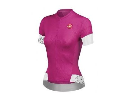 CASTELLI FORTUNA DRES W 2014 (Barva růžová/bílá/černá, Velikost XL)