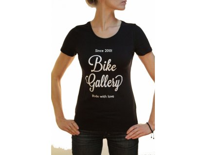 BIKE GALLERY TRIKO DÁMSKÉ ČERNÁ/BÍLÁ (Barva černá/bílá, Velikost L)