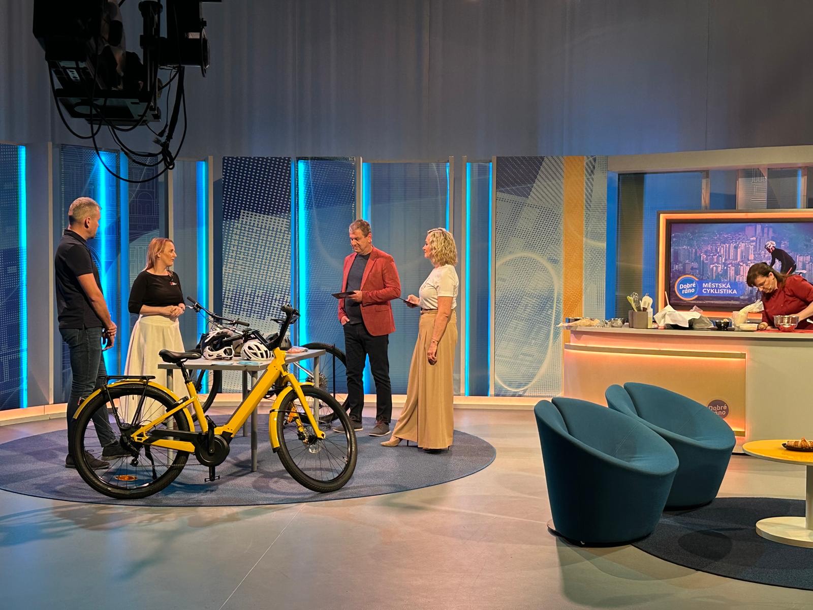 Kolo Moustache se objevilo v Dobrém ránu s Českou televizí