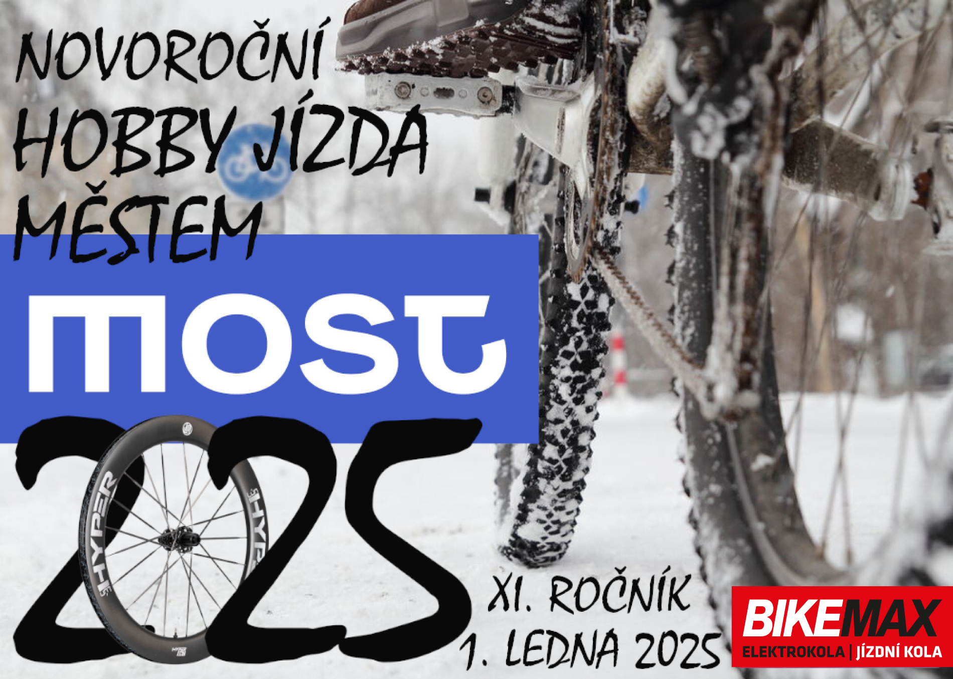 1. ledna 2025 - NOVOROČNÍ HOBBY JÍZDA MĚSTEM MOST, XI. Ročník