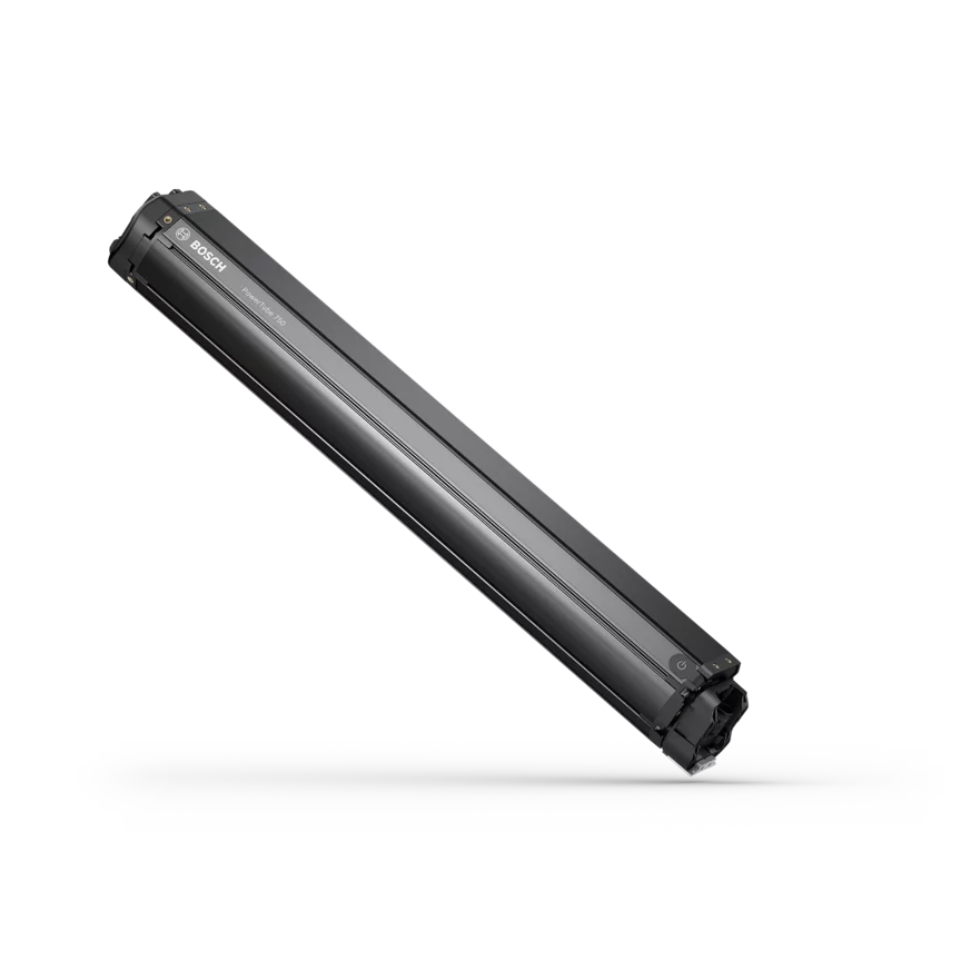 Integrovaná baterie Bosch PowerTube 750 pro chytrý systém, horizontální provedení