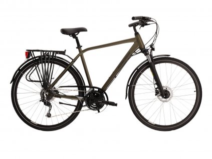 Městské trekingové kolo Kross Trans 5.0 khaki bikemax.cz