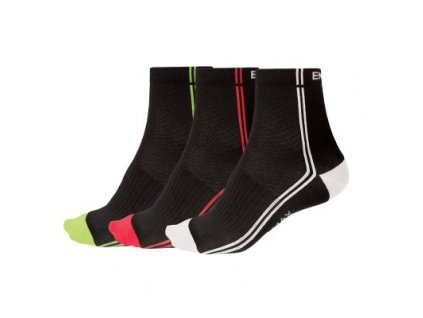 Endura ponožky Coolmax Stripe II E1131 - černá (Velikost S/M)