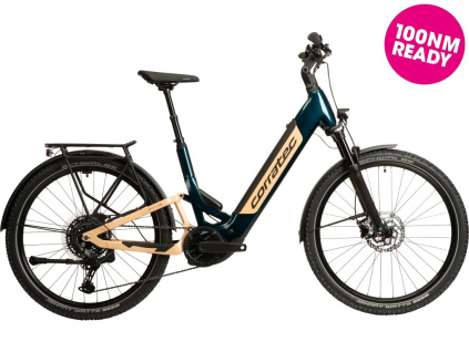 Corratec E-Power MTC 100 Wave CX8 (Béžová/Zelenomodrá) 2026 (0)Velikost rámu S, Průměr kol 27.5", Výška rámu (15" = 39 cm))
