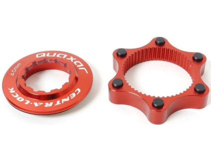 Adaptér Quaxar z CenterLock na IS (6 děr) red AD