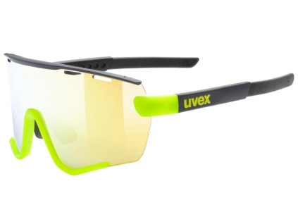 Brýle UVEX SportStyle 236 Black Lime mat / mirror Yellow (CAT. 2) + Clear (CAT. 0) AD