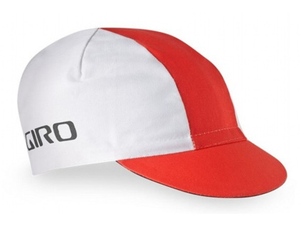 Čepice GIRO Classic Cotton Cap white red AD