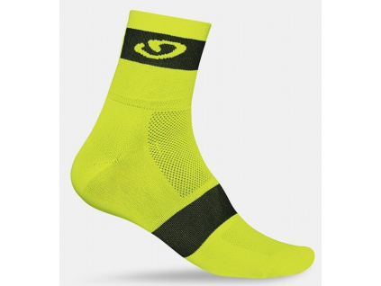 Ponožky GIRO Comp Racer Hi Yellow/Black "M" AD