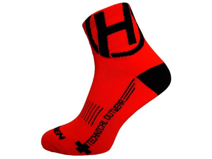 Ponožky HAVEN Lite Neo red/black (2páry) AD