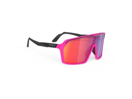 rudy project spinshield pink fluo matte mirrored multilaser red hdr triathlon front 01