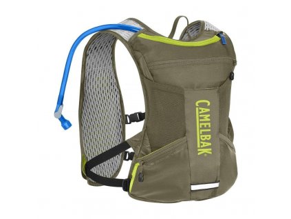 batoh na kolo camelbak chase bike vest burnt olive lime punch