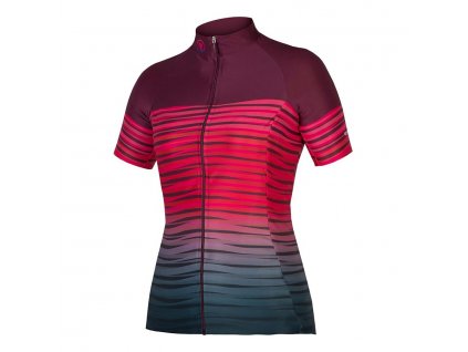 Endura PT Wave dres s krátkým rukávem dámský (mulberry) E6157MY (Velikost L)