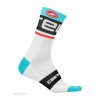 Castelli ponožky Free kit 13 cm (white/sky blue) (Velikost XXL)