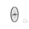 63388 Zadne WASPER FREEWHEEL V brake R 24 black