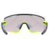 Brýle UVEX SportStyle 236 Black Lime mat / mirror Yellow (CAT. 2) + Clear (CAT. 0) AD