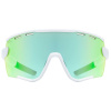 Brýle UVEX SportStyle 236 White mat / mirror Green (CAT. 2) + Clear (CAT. 0) AD