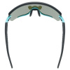 Brýle UVEX SportStyle 236 Small Aqua Black mat / mirror Blue (CAT. 3) + Clear (CAT. 0) AD