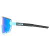 Brýle UVEX SportStyle 236 Small Aqua Black mat / mirror Blue (CAT. 3) + Clear (CAT. 0) AD
