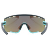 Brýle UVEX SportStyle 236 Small Aqua Black mat / mirror Blue (CAT. 3) + Clear (CAT. 0) AD
