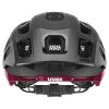 Uvex helma React MIPS (black-ruby red m)