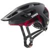 Uvex helma React MIPS (black-ruby red m)